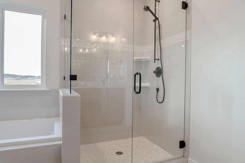 Contemporary Walk-In Shower with Glass Walls