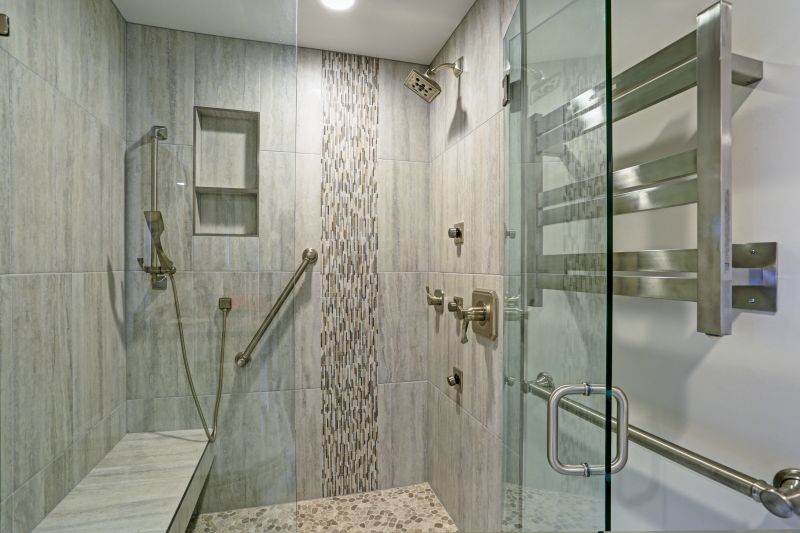 Walk-In Shower with Hidden Storage